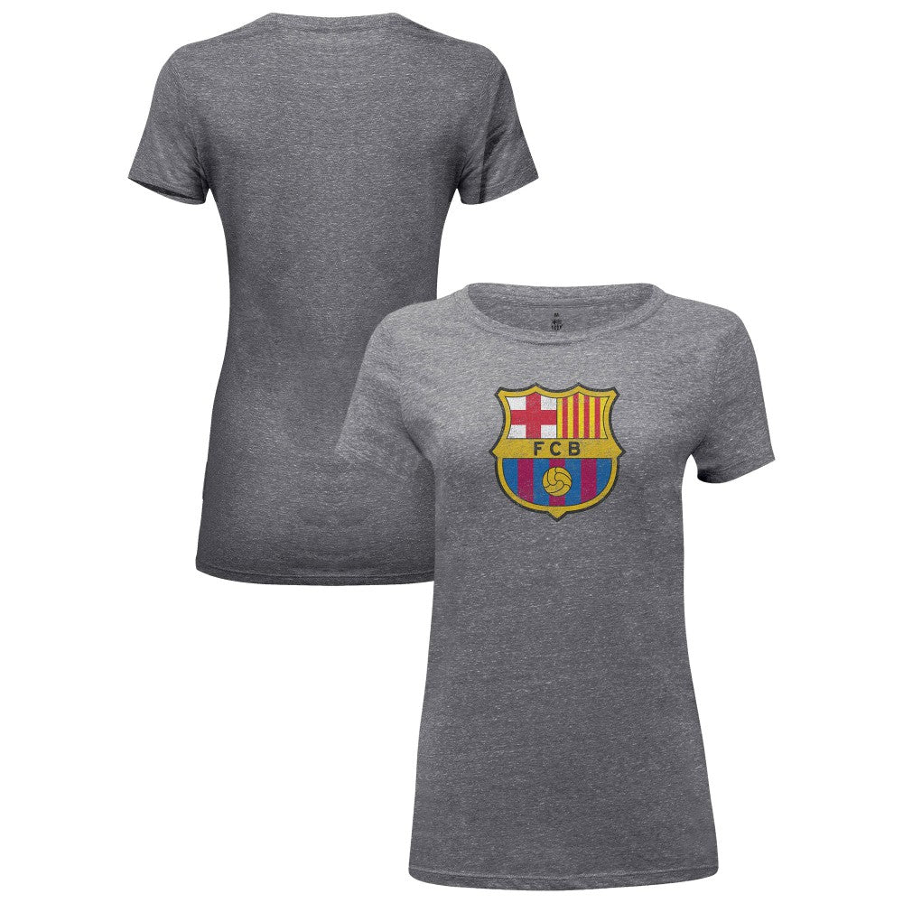 Barcelona 1863FC Women's Color Badge Tri-Blend T-Shirt - Heather Gray sale