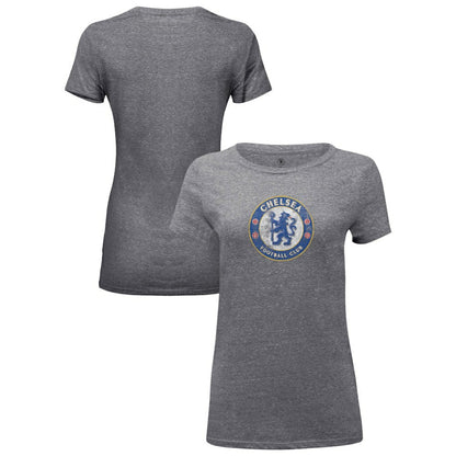 Chelsea 1863FC Women's Color Badge Tri-Blend T-Shirt - Heather Gray cheap