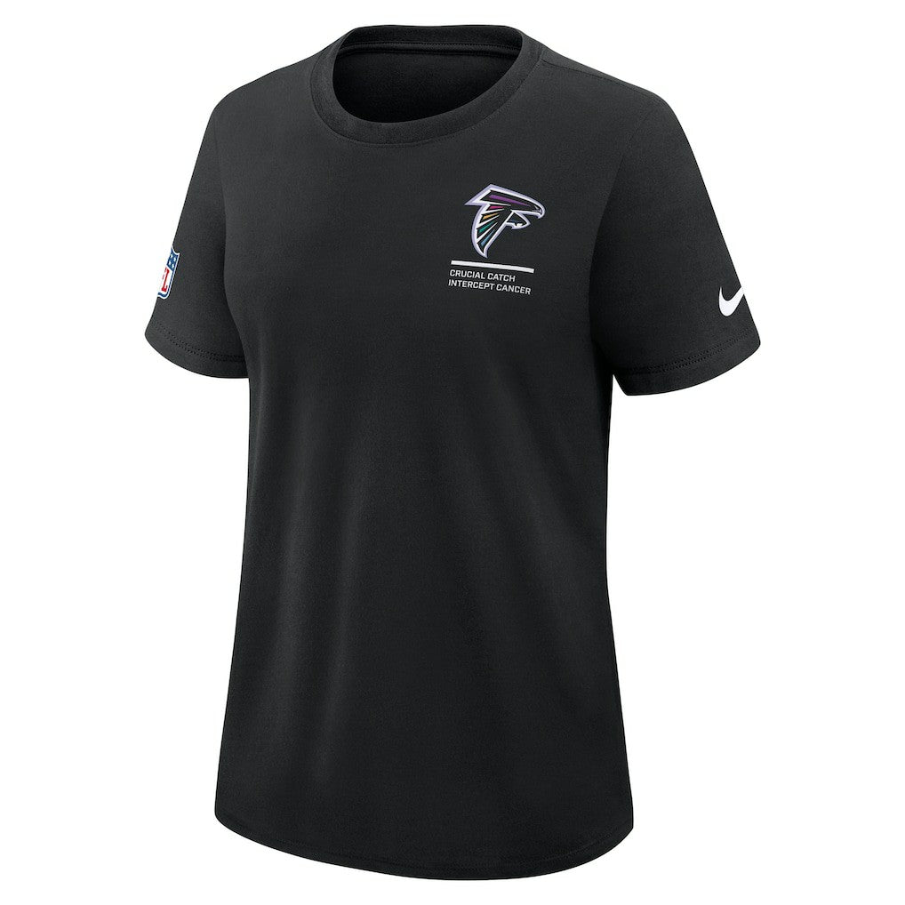 Atlanta Falcons Women's 2025 NFL Crucial Catch Tri-Blend Dri-FIT T-Shirt - Black | Nike cheap