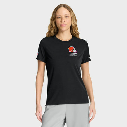 Cleveland Browns Women's 2025 NFL Crucial Catch Tri-Blend Dri-FIT T-Shirt - Black | Nike discount