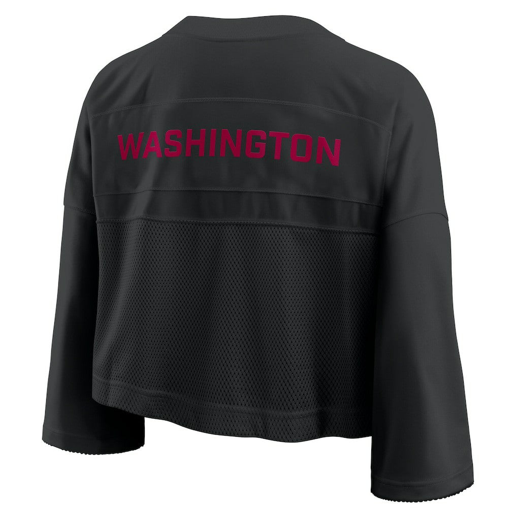 Washington Commanders Women's Primetime Cropped Mesh Dri-FIT Fashion Jersey - Black | Nike sale