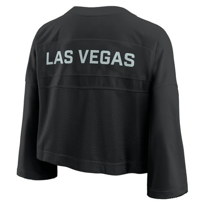 Las Vegas Raiders Women's Primetime Cropped Mesh Dri-FIT Fashion Jersey - Black | Nike sale