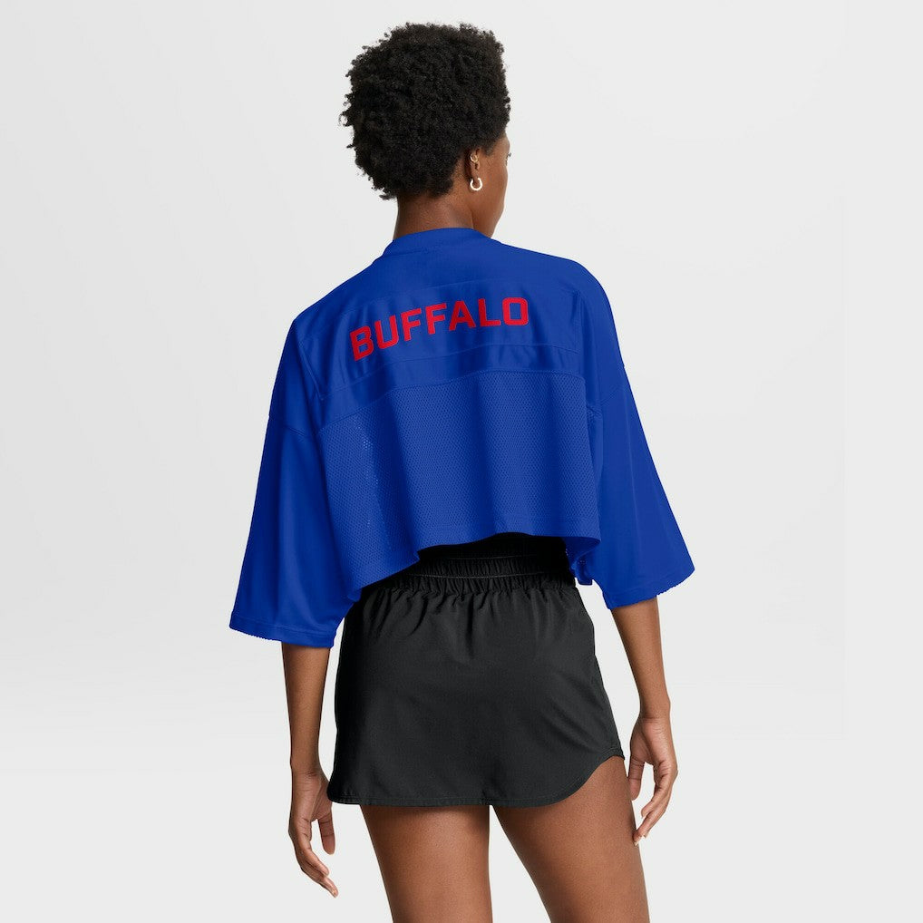Buffalo Bills Women's Primetime Cropped Mesh Dri-FIT Fashion Jersey - Royal | Nike cheap