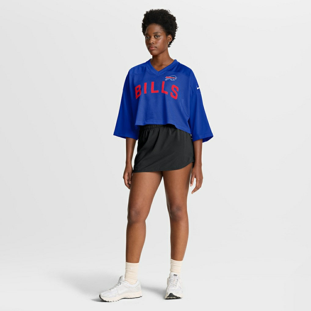 Buffalo Bills Women's Primetime Cropped Mesh Dri-FIT Fashion Jersey - Royal | Nike cheap