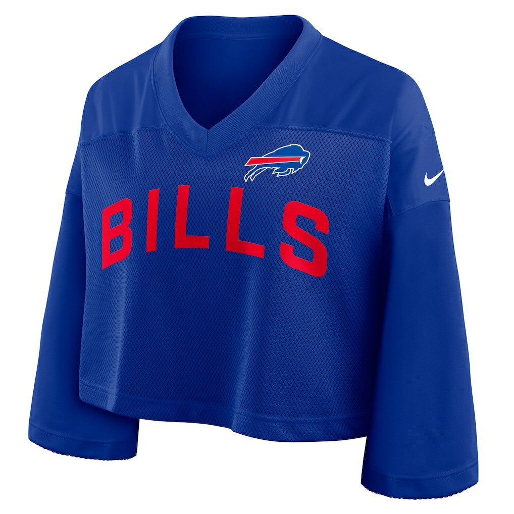 Buffalo Bills Women's Primetime Cropped Mesh Dri-FIT Fashion Jersey - Royal | Nike cheap