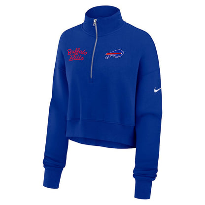 Buffalo Bills Women's Primetime Phoenix Half-Zip Sweatshirt - Royal | Nike for sale
