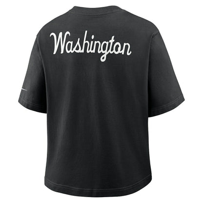 Washington Commanders Women's Rewind Pocket Boxy T-Shirt - Black | Nike discount