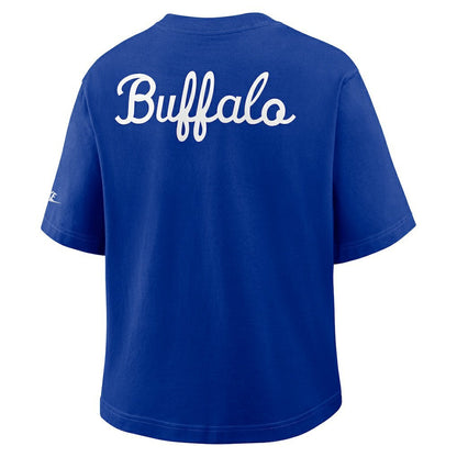 Buffalo Bills Women's Rewind Pocket Boxy T-Shirt - Royal | Nike online