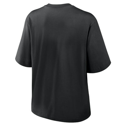 Las Vegas Raiders Women's Essential Script Relaxed Boxy T-Shirt - Black | Nike for sale