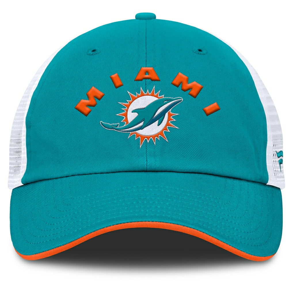 Miami Dolphins Reverse Trucker Adjustable Hat - Aqua/White for sale