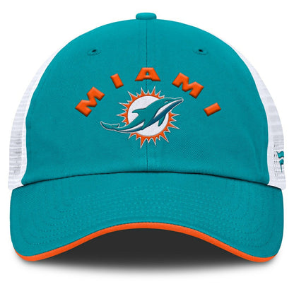 Miami Dolphins Reverse Trucker Adjustable Hat - Aqua/White for sale
