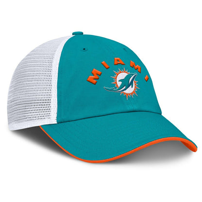 Miami Dolphins Reverse Trucker Adjustable Hat - Aqua/White for sale