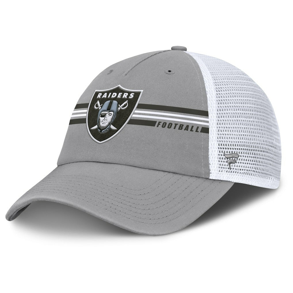 Las Vegas Raiders Singleback Trucker Adjustable Hat - Gray on sale