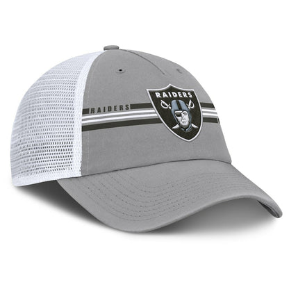Las Vegas Raiders Singleback Trucker Adjustable Hat - Gray on sale