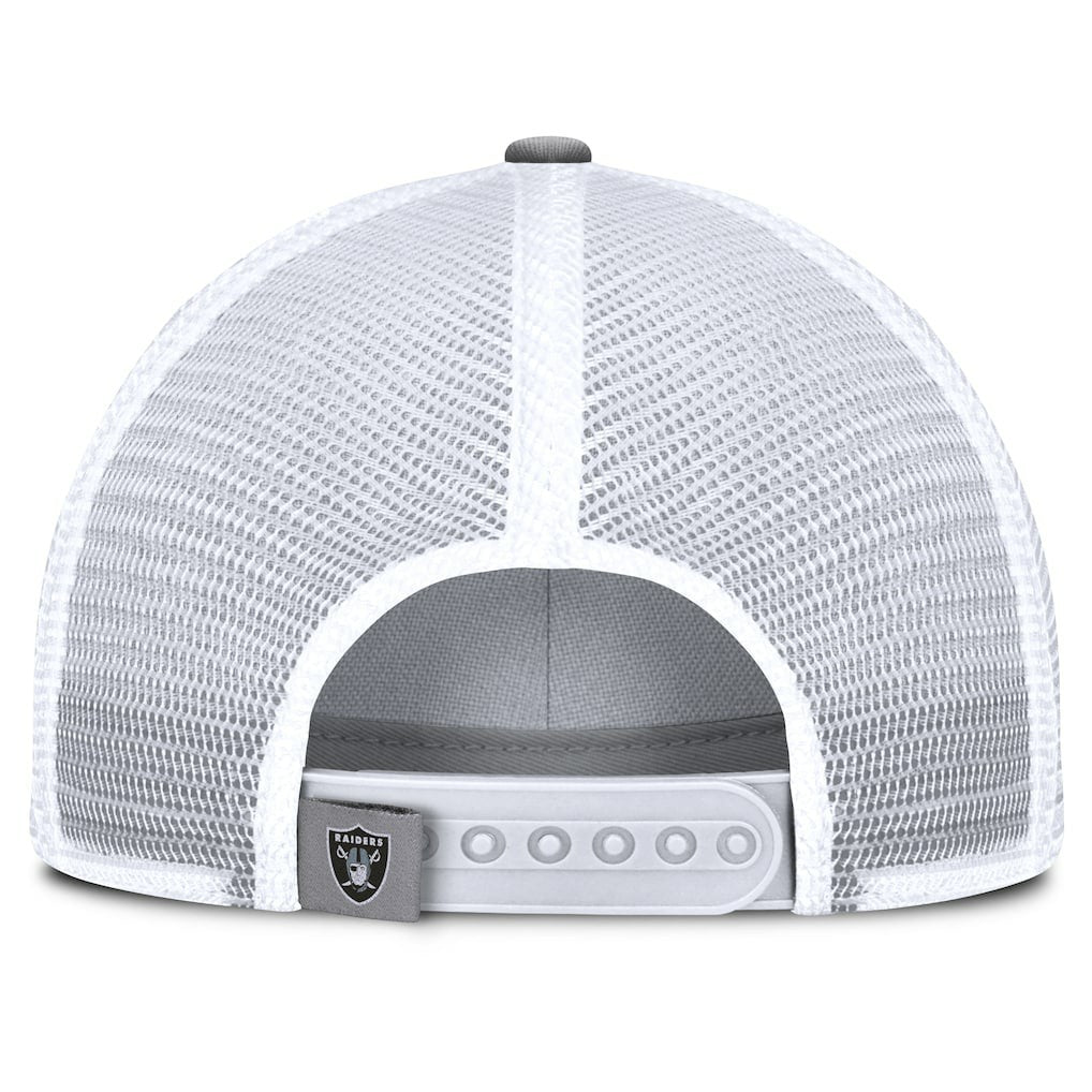 Las Vegas Raiders Singleback Trucker Adjustable Hat - Gray on sale
