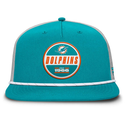 Miami Dolphins Edge Rush Trucker Adjustable Hat - Aqua/Gray outlet