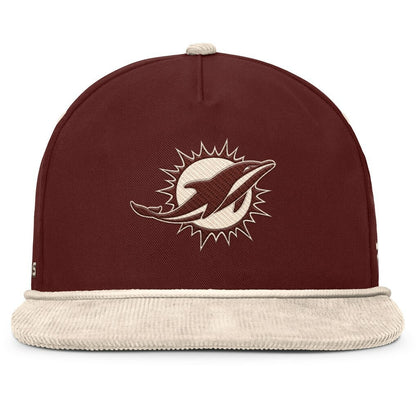 Miami Dolphins NFL Reminisce Golfer Adjustable Hat - Brown cheap
