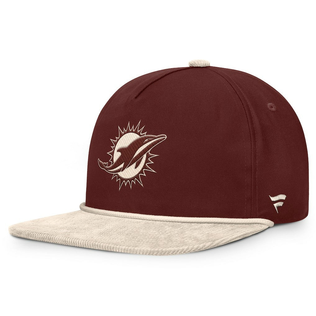 Miami Dolphins NFL Reminisce Golfer Adjustable Hat - Brown cheap
