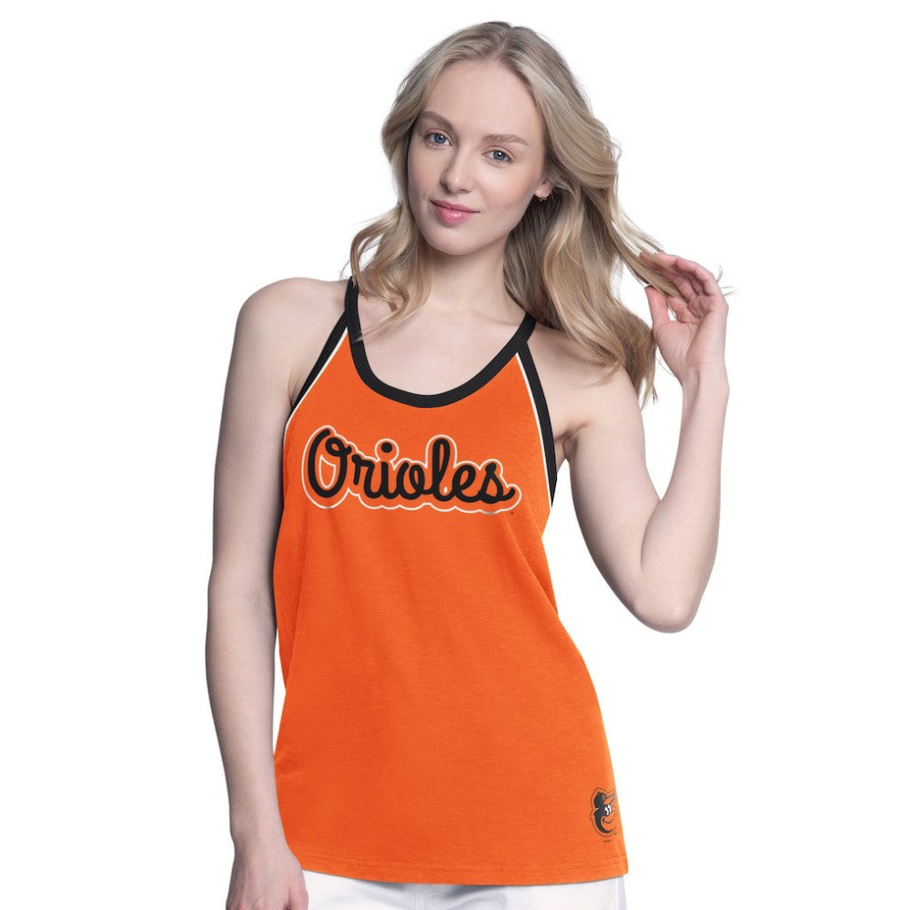 Baltimore Orioles G-III 4Her by Carl Banks Women's Curveball Racerback Tank Top - Orange