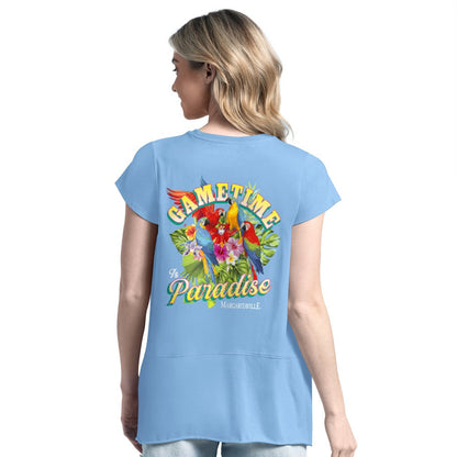 Houston Astros Margaritaville Women's Gametime is Paradise T-Shirt - Light Blue