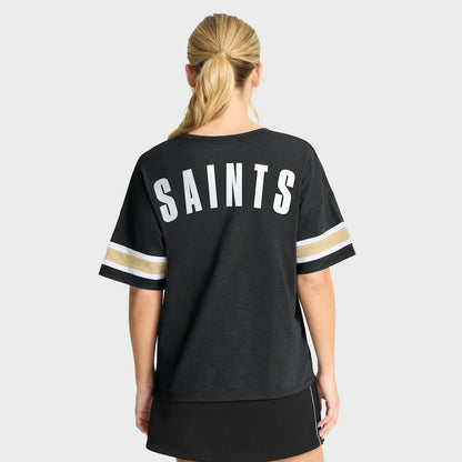 New Orleans Saints Women's Redzone Curl Route T-Shirt - Black for sale