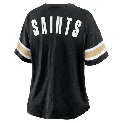 New Orleans Saints Women's Redzone Curl Route T-Shirt - Black for sale