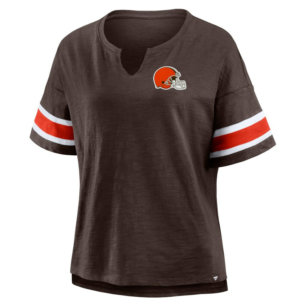Cleveland Browns Women's Redzone Curl Route T-Shirt - Brown sale