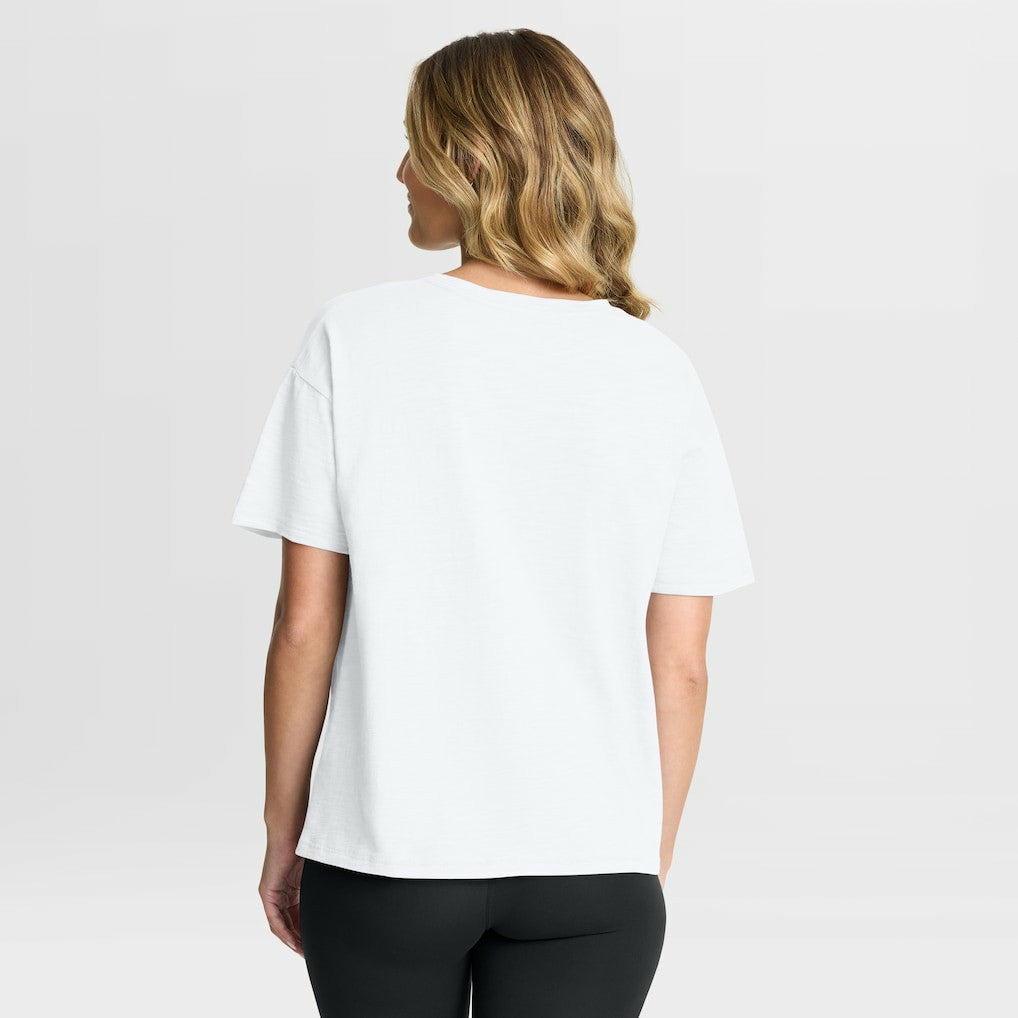 Los Angeles Rams Women's Redzone Slub Boxy T-Shirt - White cheap
