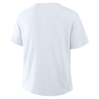 Buffalo Bills Women's Redzone Slub Boxy T-Shirt - White discount