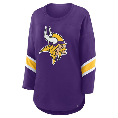 Minnesota Vikings Women's Redzone 3/4-Sleeve T-Shirt - Purple cheap