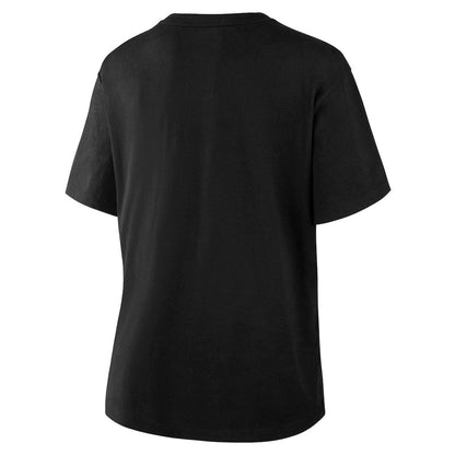 Las Vegas Raiders Women's Blackout Kneel Down Legacy T-Shirt - Black on sale