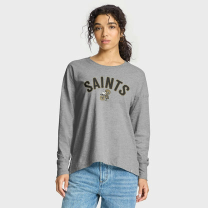 New Orleans Saints Women's Hometown Legacy Long Sleeve T-Shirt - Heather Gray cheap