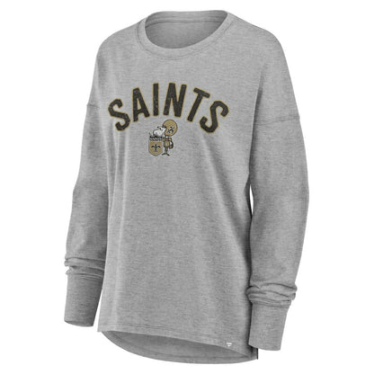 New Orleans Saints Women's Hometown Legacy Long Sleeve T-Shirt - Heather Gray cheap