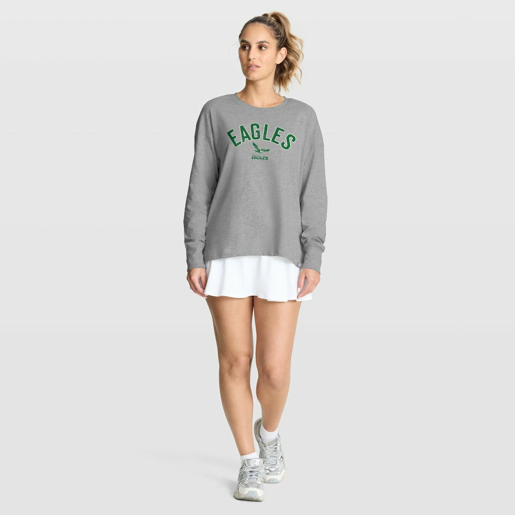 Philadelphia Eagles Women's Hometown Legacy Long Sleeve T-Shirt - Heather Gray discount