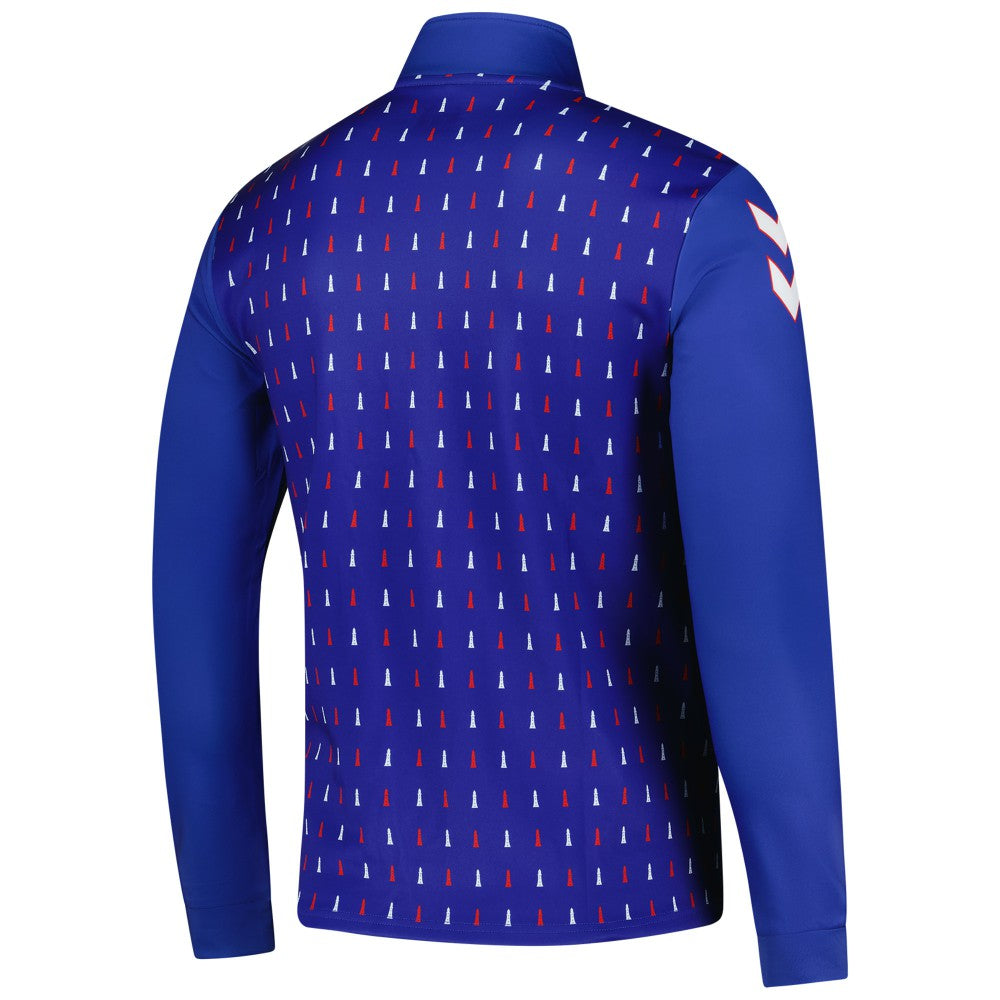 Sunderland Hummel Away Pre-Match Half Zip - Blue discount