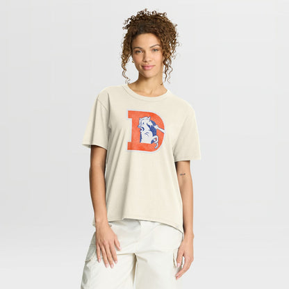 Denver Broncos Women's Dove Legacy T-Shirt - Cream cheap