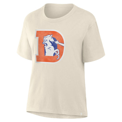 Denver Broncos Women's Dove Legacy T-Shirt - Cream cheap