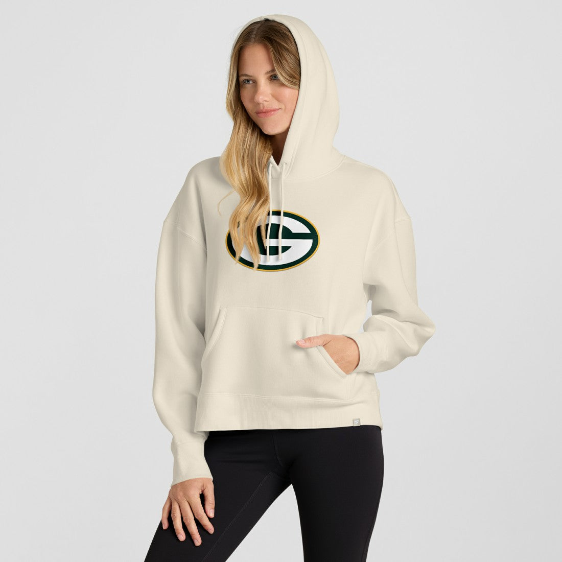 Green Bay Packers Women's Dove Legacy Pullover Hoodie - Cream online