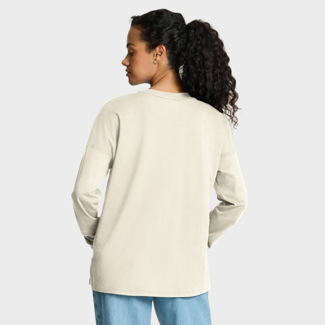 Denver Broncos Women's Dove Legacy Long Sleeve T-Shirt - Cream outlet