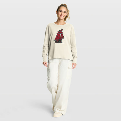 Tampa Bay Buccaneers Women's Dove Legacy Long Sleeve T-Shirt - Cream on sale