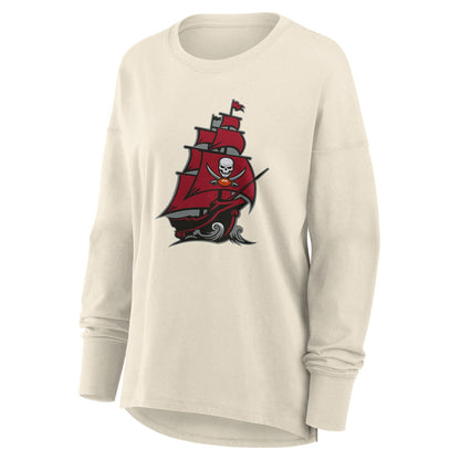 Tampa Bay Buccaneers Women's Dove Legacy Long Sleeve T-Shirt - Cream on sale
