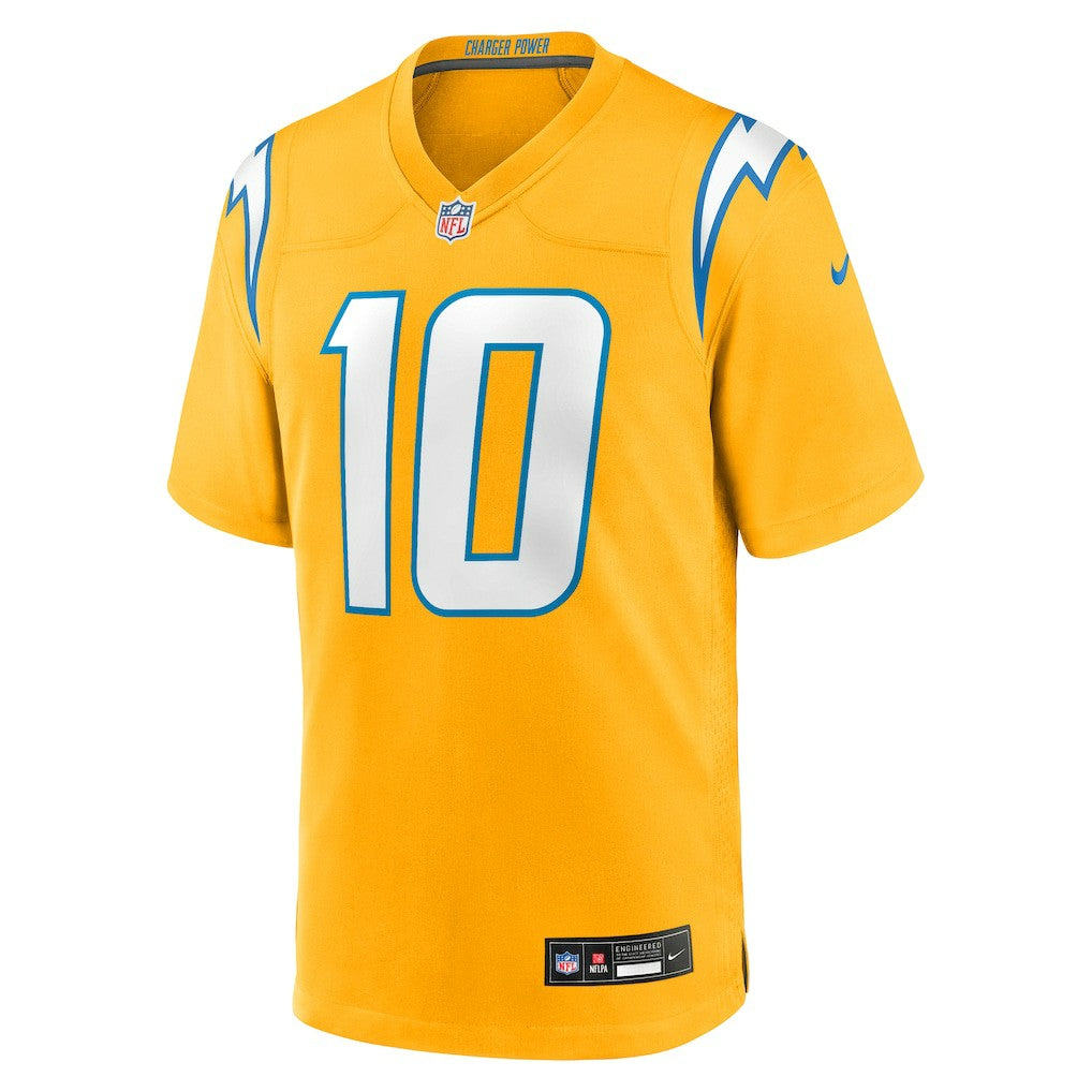 Justin Herbert Los Angeles Chargers Alternate Charger Power Game Player Jersey - Gold | Nike cheap