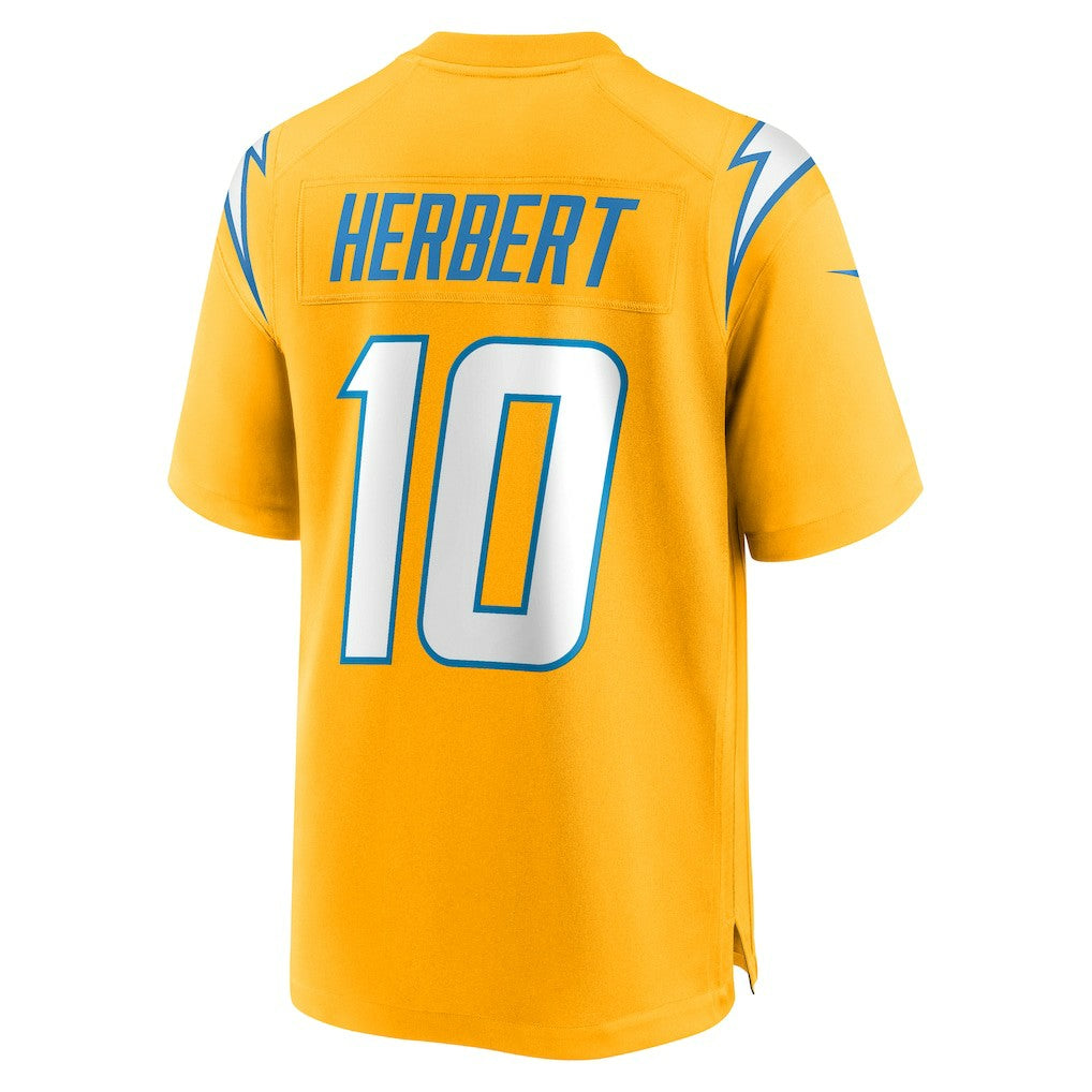 Justin Herbert Los Angeles Chargers Alternate Charger Power Game Player Jersey - Gold | Nike cheap