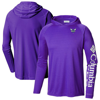 Charlotte Hornets Terminal Tackle Long Sleeve Hoodie T-Shirt - Purple | Columbia sale