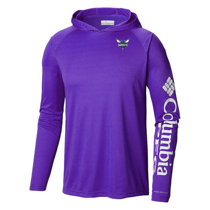 Charlotte Hornets Terminal Tackle Long Sleeve Hoodie T-Shirt - Purple | Columbia sale