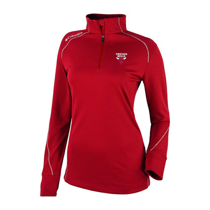 Chicago Bulls Women's Omni-Wick Shotgun 2.0 Quarter-Zip Pullover Top - Red | Columbia for sale