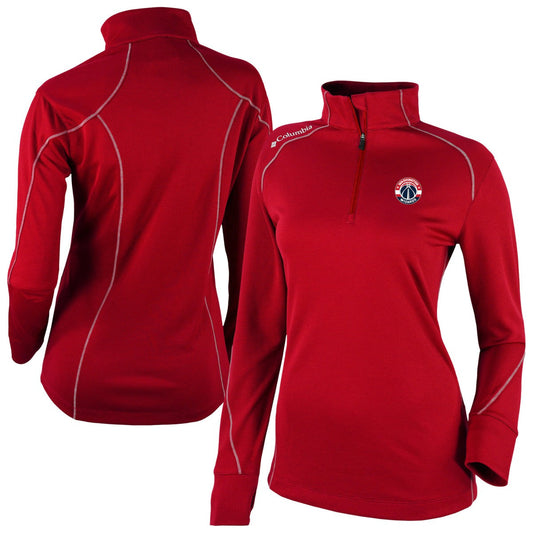 Washington Wizards Women's Omni-Wick Shotgun 2.0 Quarter-Zip Pullover Top - Red | Columbia on sale