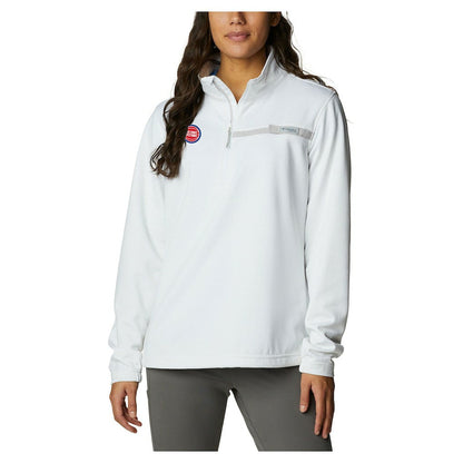 Detroit Pistons Women's Skiff Guide Fleece Pullover Top sale - White | Columbia cheap