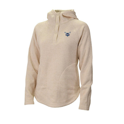 Charlotte Hornets Women's Sweater Weather Quarter-Snap Hoodie - White | Columbia shop