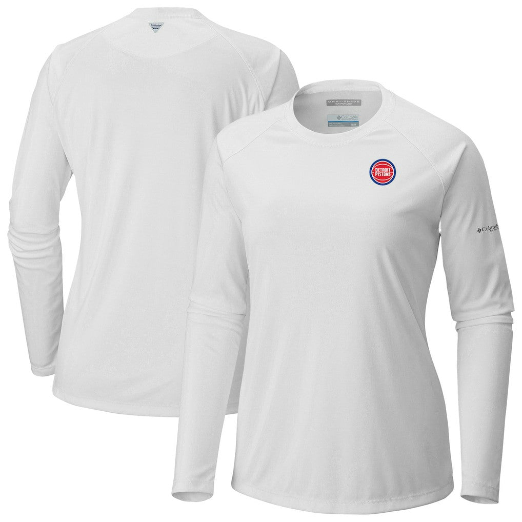 Detroit Pistons Women's Tidal Tee II Long Sleeve T-Shirt sale - White | Columbia discount